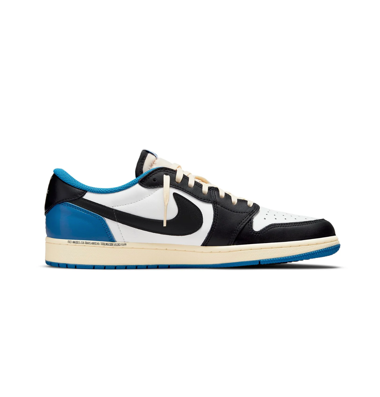 Air Jordan1 Retro Low x Travis Scott 'Sail Black Military Blue'