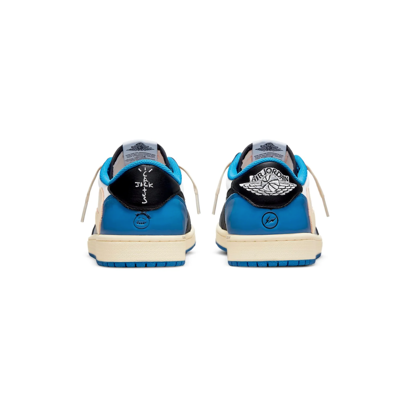 Air Jordan1 Retro Low x Travis Scott 'Sail Black Military Blue'