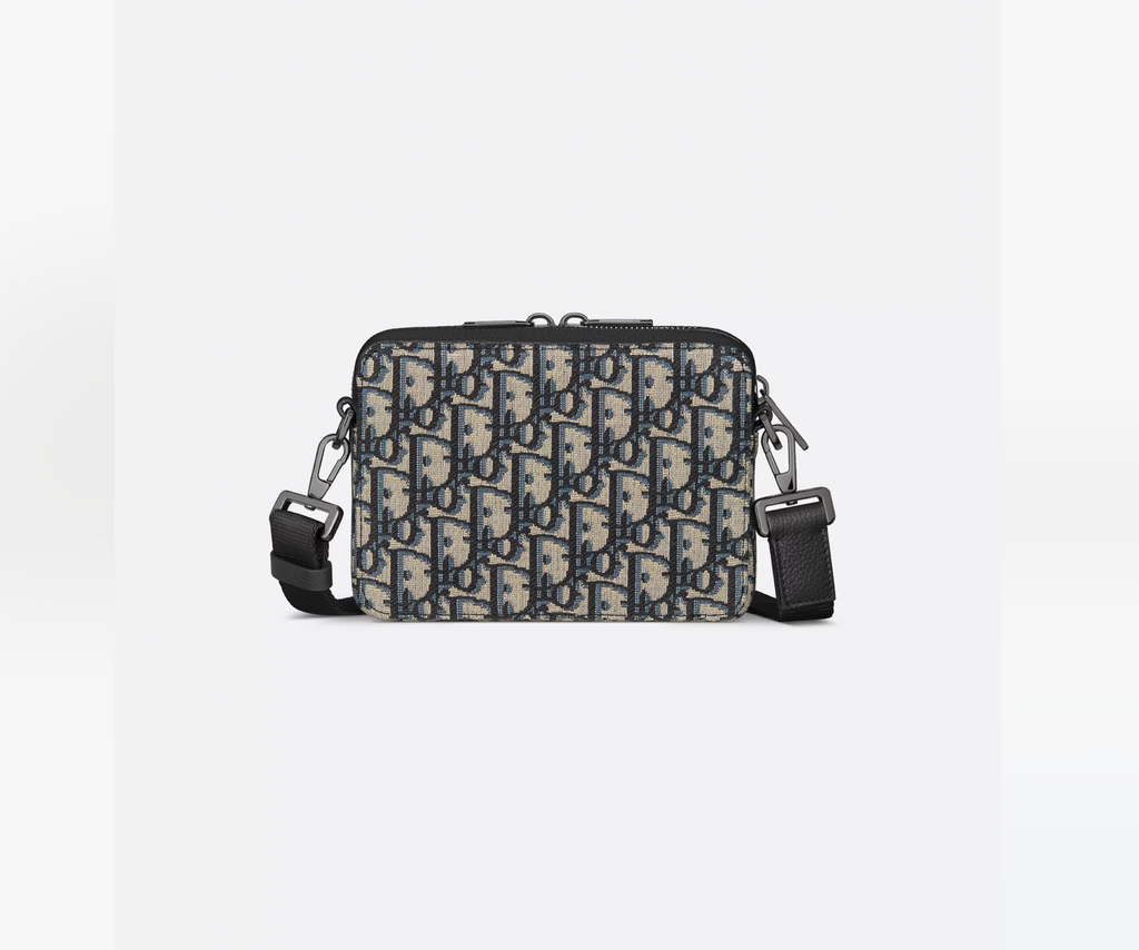 Dior Oblique Jacquard Shoulder Bag - Beige
