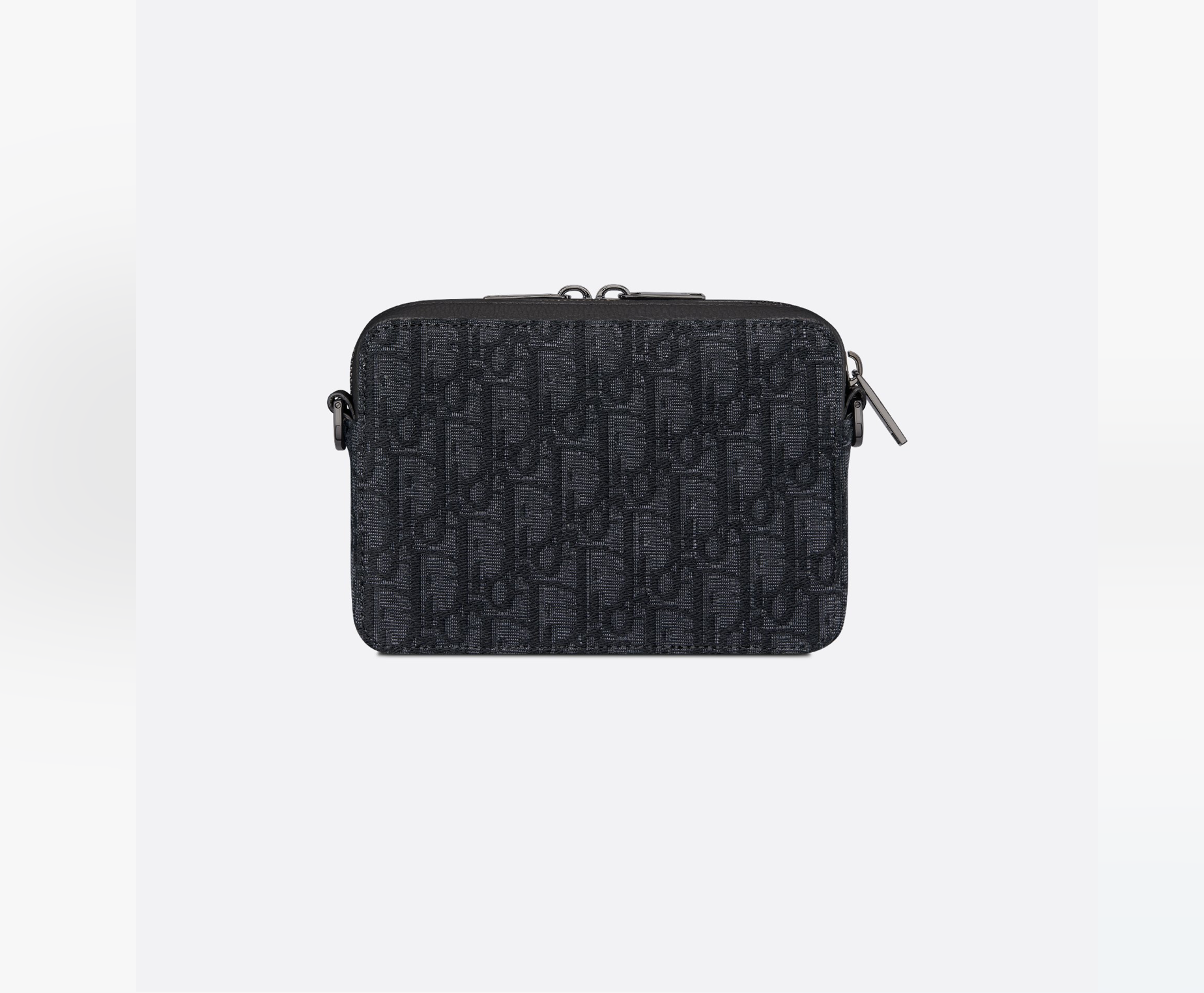 Dior Oblique Jacquard Shoulder Bag - Black